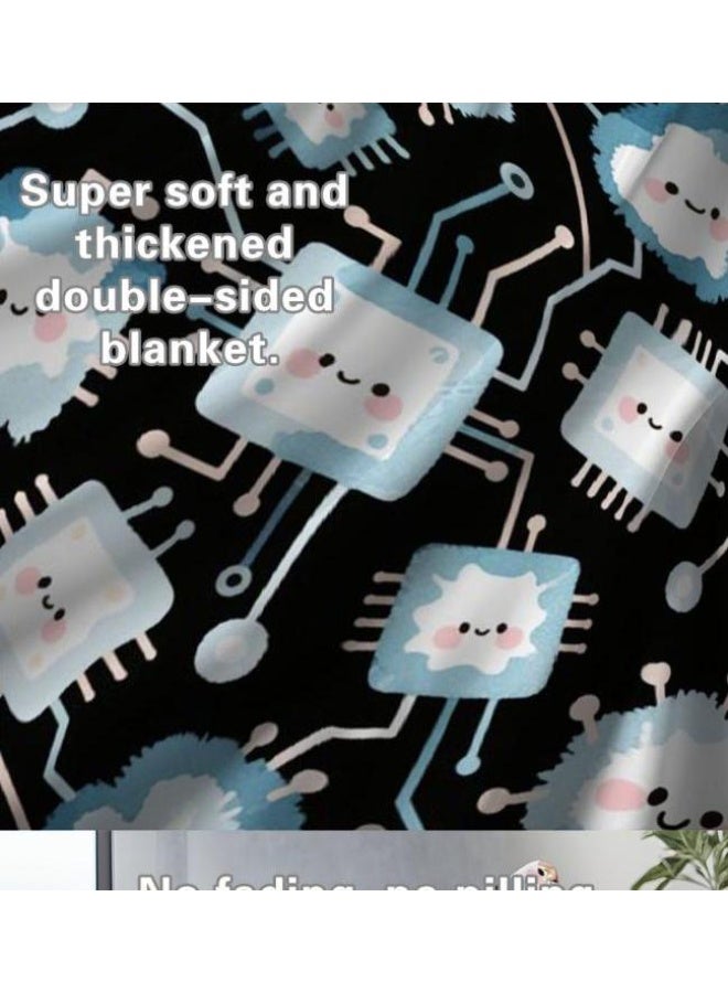 general Flannel thin blanket (warm and comfortable, suitable for sleep, gaming, dust removal and sandproof) 150cm*200cm - 715 - Image 5