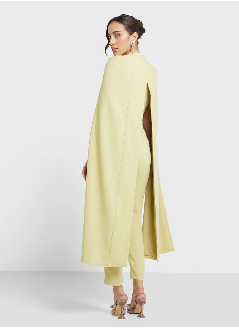lavish alice Cape Style Tailored Jumpsuit  - Image 2