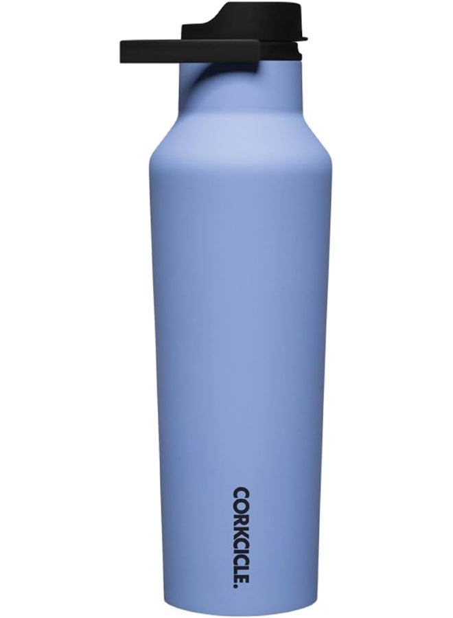 Corkcicle Insulated Canteen Travel Water Bottle, Triple Insulated Stainless Steel, Easy Grip Straw Mouth, Keeps Beverages Cold for 25 Hours or Warm for 12 Hours, 20oz, Periwinkle - Image 1