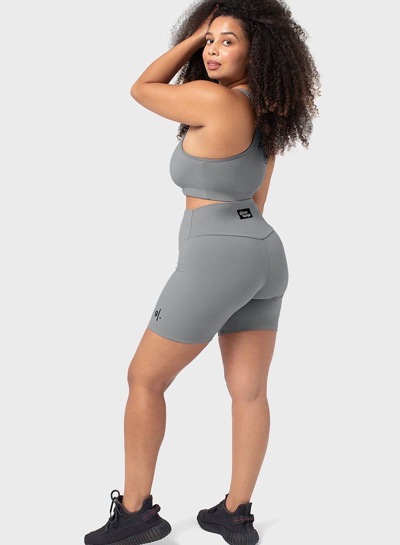 Glossy Lounge Logo Scoop Neck Sports Bra  - Image 2