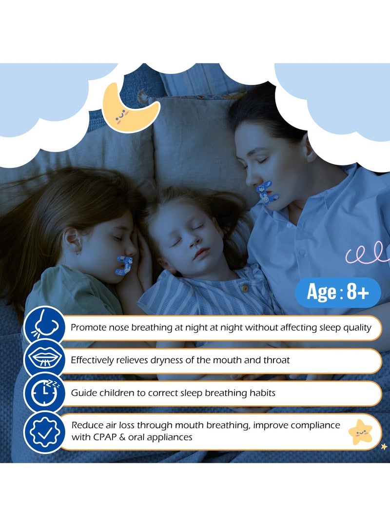 SOLARAE 30PCS Mouth Tape for Sleeping for Less Breathing Snoring Relief, Gentle for Better Nose Improved Develops Nasal Habitits - Image 2
