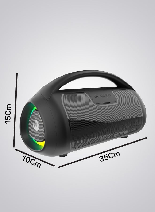 Seeken SEEKEN Soundbreeze Flow - 30W Party Speaker - Black | IPX6 Water Resistant | 7-Hour Playtime | Wireless Stereo Pairing | Lightweight for Outdoor, Parties & Camping | Premium Design | High Sound Quality.  - Image 3