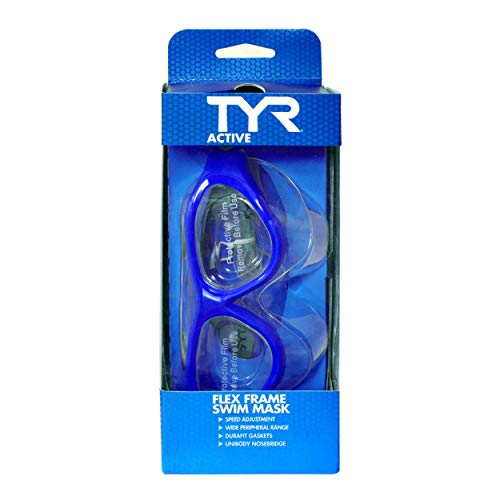 TYR Flex Frame Swim Mask Swim Goggles (Blue) - Image 4