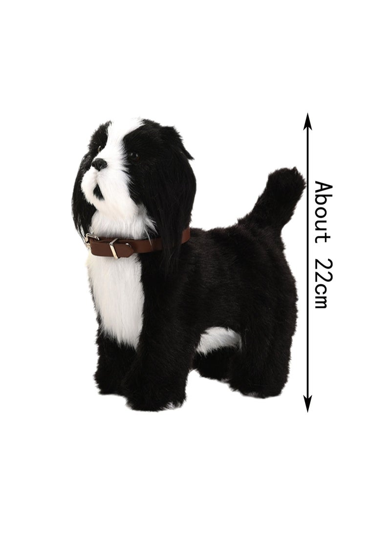 Border Collie Electronic Dog Plush Toy Machine Simulates Barking, Can Walk And Wag Its Tail, Plush Interactive Toy Suitable For Children And Babies - Image 2