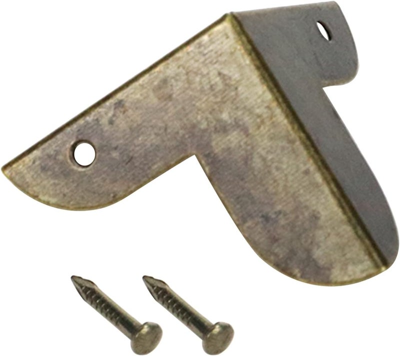 Mcredy Box Corner Protectors Metal Mcredy Decor Edge Guard for Box Table Cabinet with Screws 087 Length Corner Protector Bronze Pack of 60 - Image 2