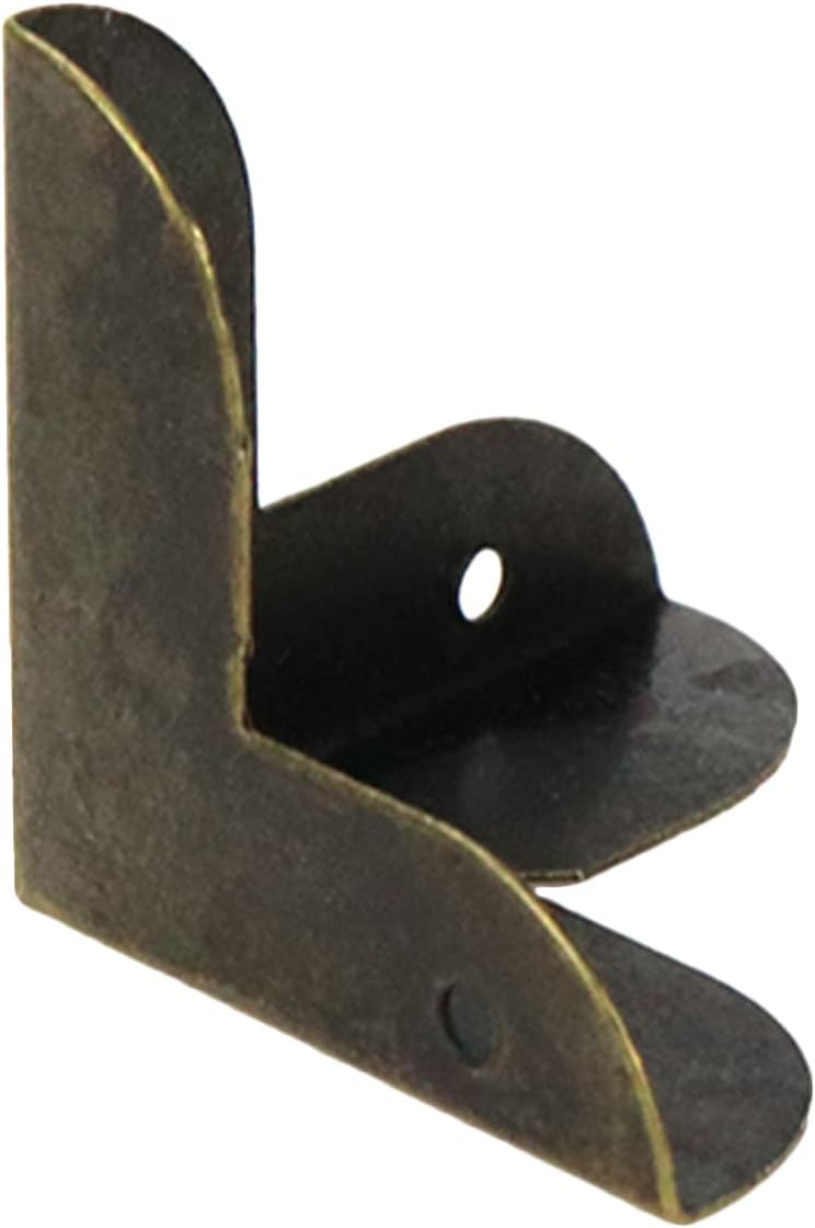 Mcredy Box Corner Protectors Metal Mcredy Decor Edge Guard for Box Table Cabinet with Screws 087 Length Corner Protector Bronze Pack of 60 - Image 3