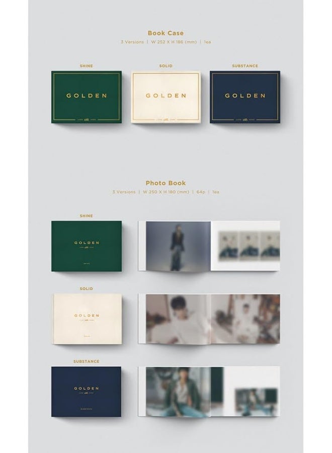 dreamus ألبوم Dreamus BTS JUNGKOOK GOLDEN الأول المنفرد (SOLID) - Image 3