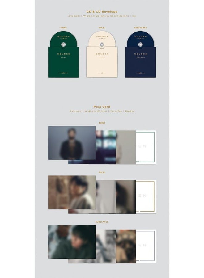 dreamus ألبوم Dreamus BTS JUNGKOOK GOLDEN الأول المنفرد (SOLID) - Image 4