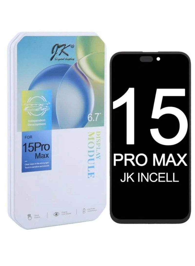 JK LCD screen for Apple iPhone 15 pro max black - Image 1