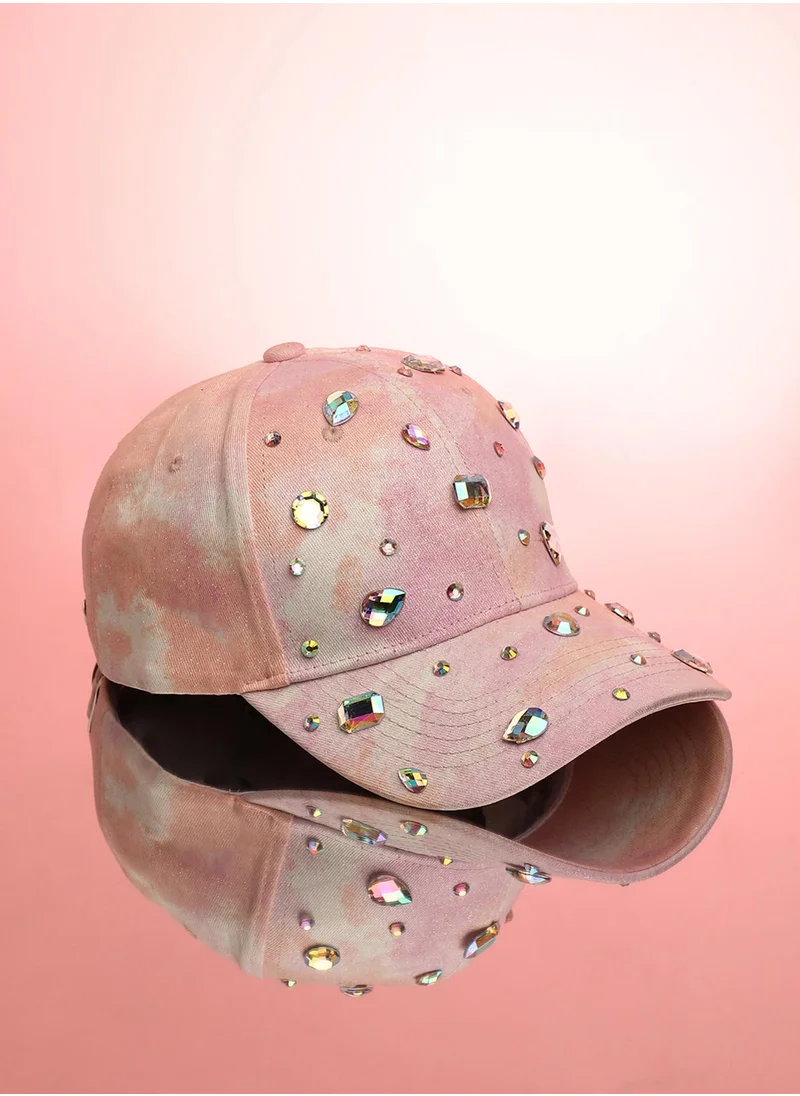 Haute Sauce Crystal Ombre Basketball Cap - Pastel Pink