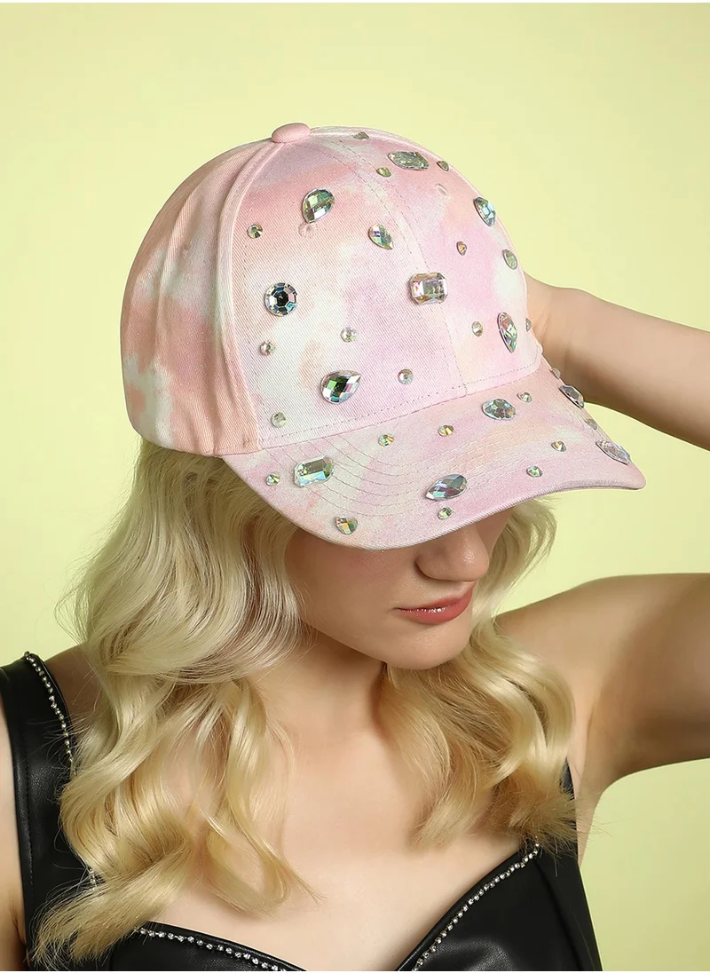 Haute Sauce Crystal Ombre Basketball Cap - Pastel Pink