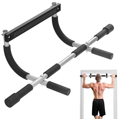 Esakoya Pull Up Bar for Doorway, Portable Pull-up Bar for Strength Training, Body Fitness Workout Bar With Thickened Steel, Indoor Chin-Up Bar&Upper Body Workout Bar Fitness Trainer for Home and Gym - Image 1