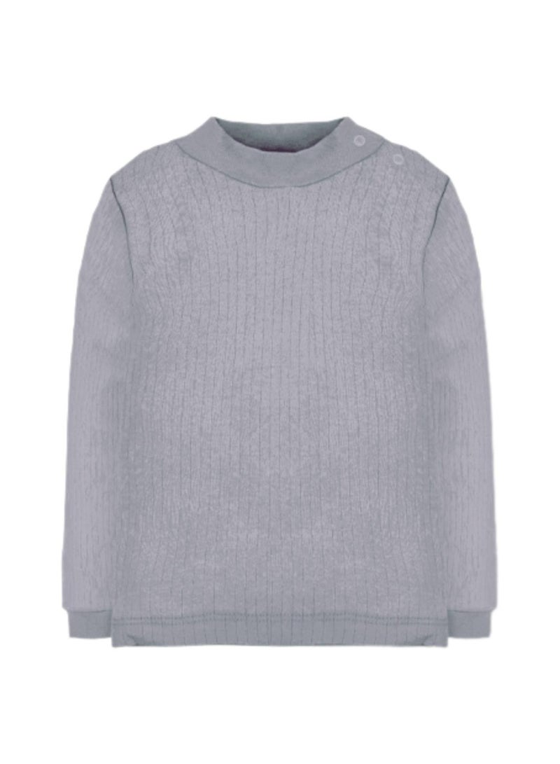 فاني باني مجموعة من 3 قمصان داخلية مضلعة بأكمام طويلة ورقبة عالية للأطفال - Image 3