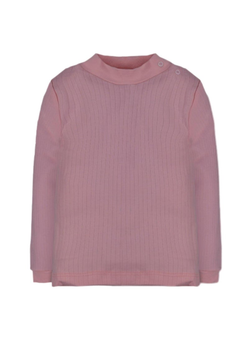 فاني باني مجموعة من 3 قمصان داخلية مضلعة بأكمام طويلة ورقبة عالية للأطفال - Image 4