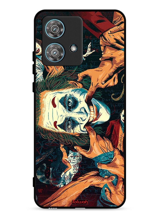 Tolwak Motorola Edge 40 Neo 5G Protective Case Cover Joker Art - Image 1