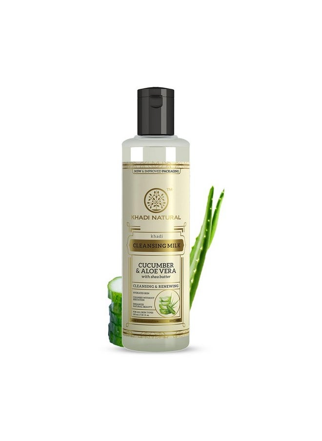 Khadi Natural Khadi Natural Cucumber And Aloevera Cleansing Milk Cream With Shea/Kokum Butter, 210ML, Multi  - Image 1