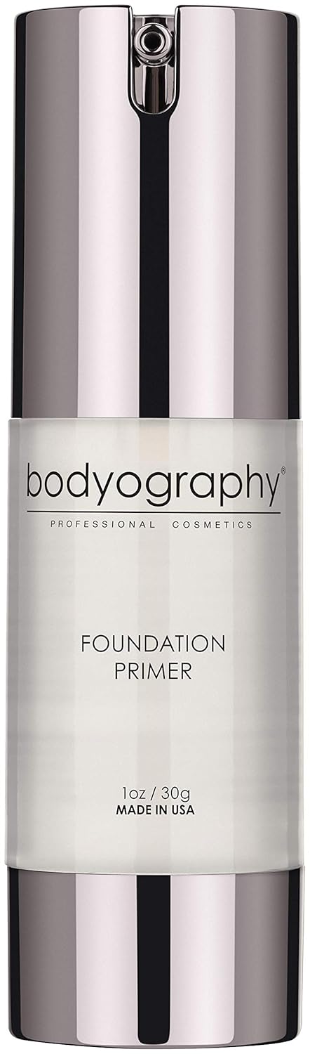 BODYOGRAPHY  Foundation Primer Clear Flawless AntiAging Salon Makeup Primer wVitamin E A Jojoba Grapeseed Oil  Control Shine  GlutenFree CrueltyFree 1 oz