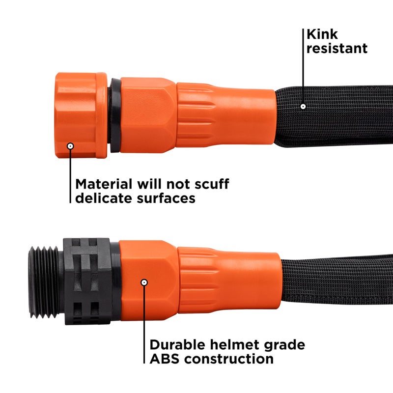 BLACK+DECKER Black + DeckerÂ® 25 ft x 5/8 in, Expanding Garden Hose â€“ Lightweight, Kink-Resistant, Quick Repair CouplingsÂ® BXMHBB22182 - Image 4