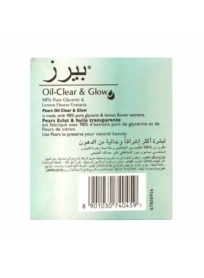 Pears Oil-Clear and Glow Soap Bar with Pure Glycerin and Lemon Flower Extracts- 4X125gms - Image 4