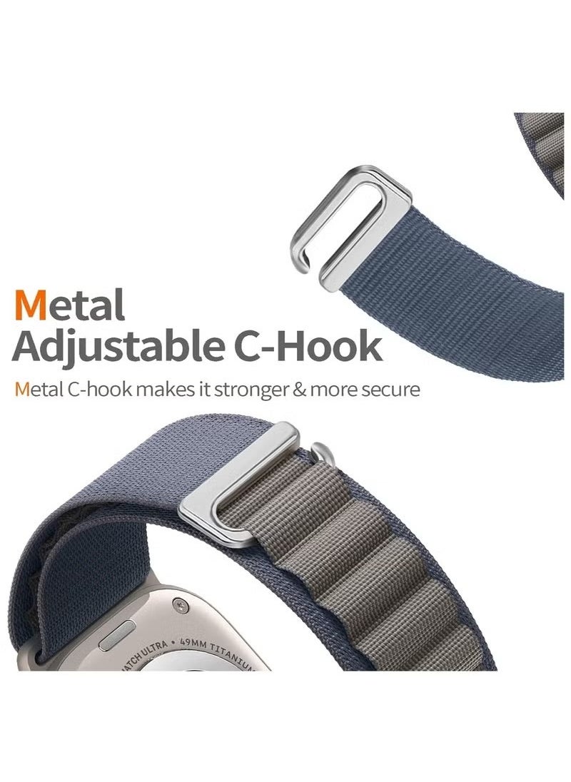 oem - (Pack of 3) Apple Watch Alpine Loop Band for Apple Watch Ultra 1/2 49mm 46mm 45mm 44mm 42mm Nylon Woven Sport Strap Compatible with iWatch Series 10 9 8 7 6 5 4 3 2 1 SE - Image 1