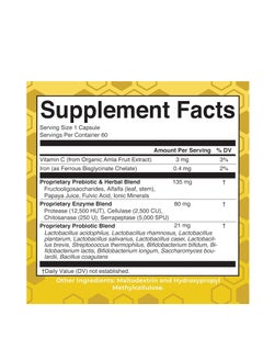 MaryRuth Organics Gut Flora Health+ 60 Capsules  - Image 2