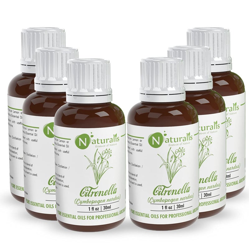 Naturalis Naturalis Essence of Nature Citronella Essential Oil 30ml Pack of 6  - Image 1