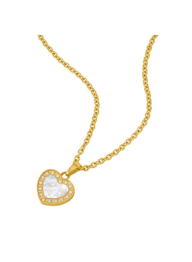 POLICE Lumora Gold Plated Stainless Steel Pendant Necklace for Women - Image 2