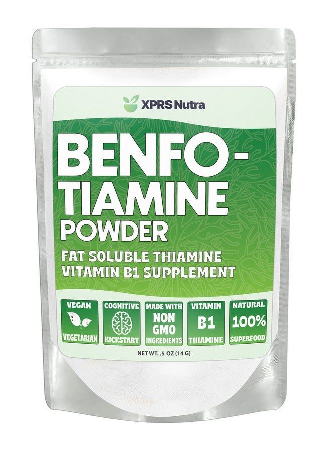 XPRS Nutra Benfotiamine (Thiamine) - Fat Soluble Happy Heart Thiamine - Enhanced Vitamin B1 Benfotiamine to Support Cognitive Health - Vegan Friendly Benfotamine (.5 Ounce) - Image 1