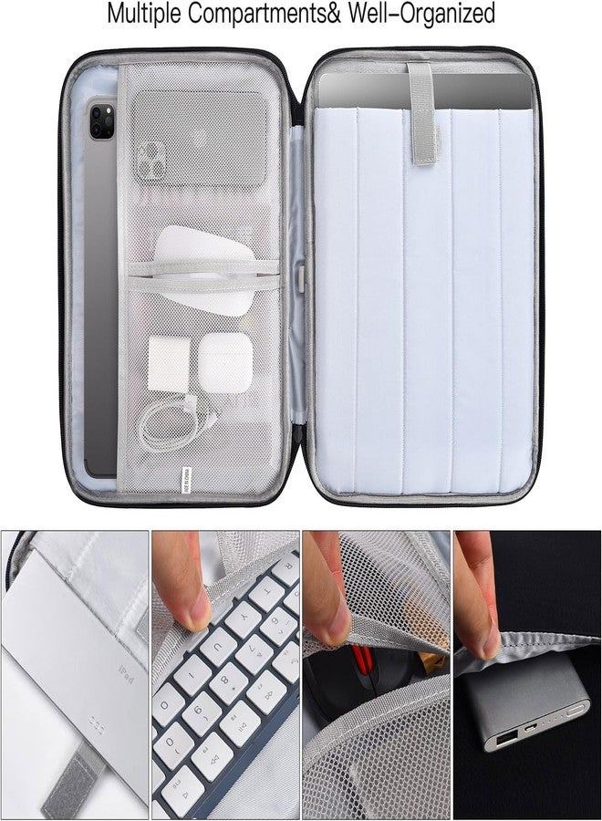 iKammo 12.9-13 Inch Tablet Sleeve iPad Case Carrying Bag, Black, 13 Inch for New MacBook Air - Image 4