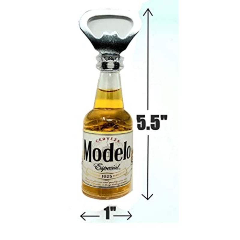 Magnetic Corona Beer bottle opener Cool Unique funny Mexican Corona bottle opener Man cave decor accessories must haves for Barbecue BBQ parties Modelo,5 x 1 - Image 2