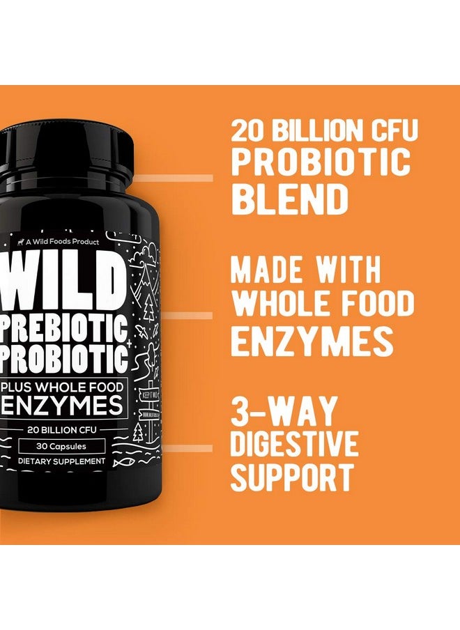 Wild Prebiotics And Probiotics With Digestive Enzymes ; 20 Billion Cfu 10 Strains For Women & Men ; Support Gut Health & Digestion Supplements ; Nongmo Prebiotic Fiber ; 30 Capsules - pzsku/Z656F4D7145307F6E18C8Z/45/_/1695145635/4bcf0d7f-f3a4-4003-9ba0-b996456ebd03