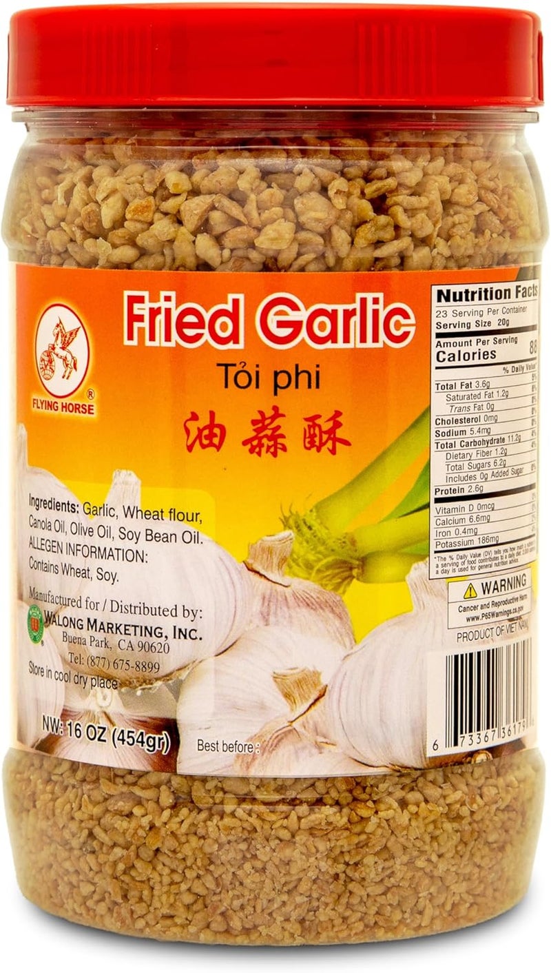 Flying Horse Crispy Fried Garlic - 16 Ounces - Image 1