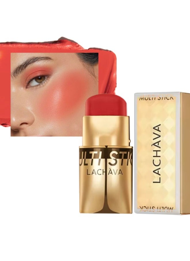 LACHAVA - Multi Stick Blush for Eyeshadow and Lipstick Eyeshadow Lipstick and Face Blusher Cream 3 in 1 Non Sticky Moisturizing Hydrating Smooth Face Blush Makeup Lipstick 8G 03 - Image 1