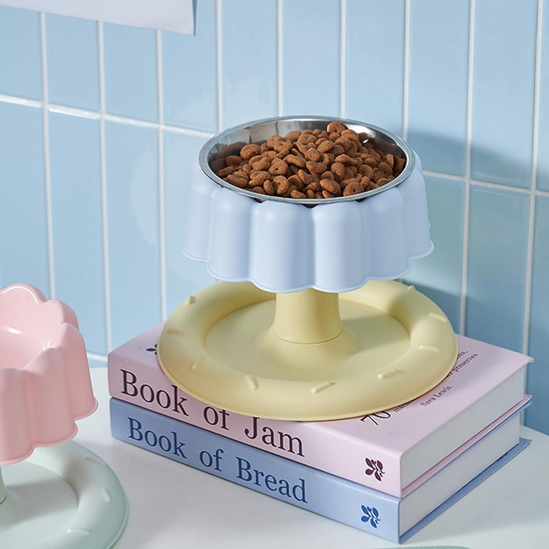 Detachable Elevated Cats Bowl Stainless Steel Materials Antislip Base for Neck Relief and Simple Maintenance Detachable Pet Bowl - Image 5