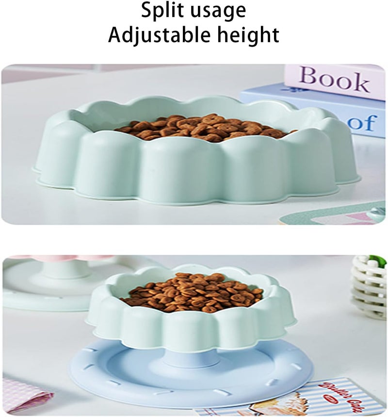 Detachable Elevated Cats Bowl Stainless Steel Materials Antislip Base for Neck Relief and Simple Maintenance Detachable Pet Bowl - Image 3