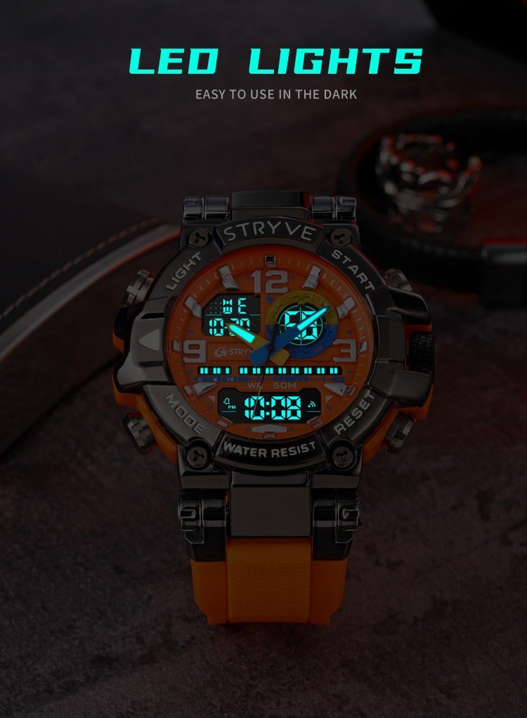 STRYVE New Sporty Colorful Luminous Digital Multifunctional Student Watch - Image 3