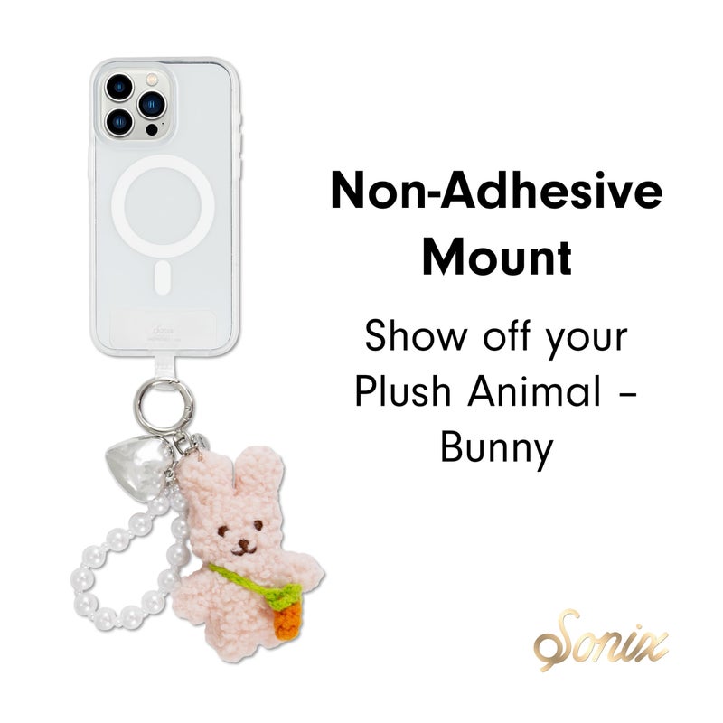 Sonix | Phone Wristlet with Plush Animal Charm - Detachable Universal Smartphone Wrist Strap, Hands-Free Bracelet | Bunny - Image 5