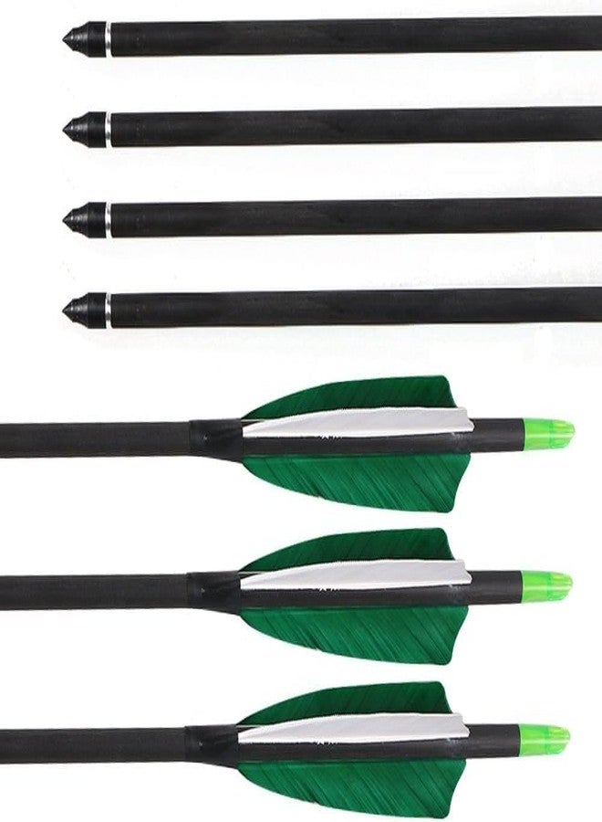 RedOak Archery Arrows for Recurve Bow Target Practice - Pack of 6- Green - 29 Inches - Image 5