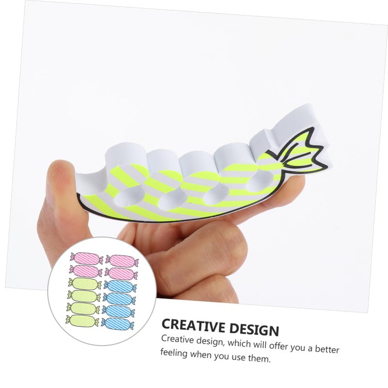 24 Pcs Candy Shape Pedicure Toe Separators And Corrector For Women - Image 5