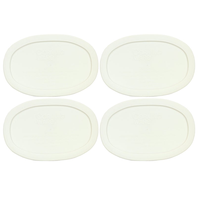 Corningware F-15-Pc Oval French White 15-Ounce Plastic Lid (4 Pack) - Image 1