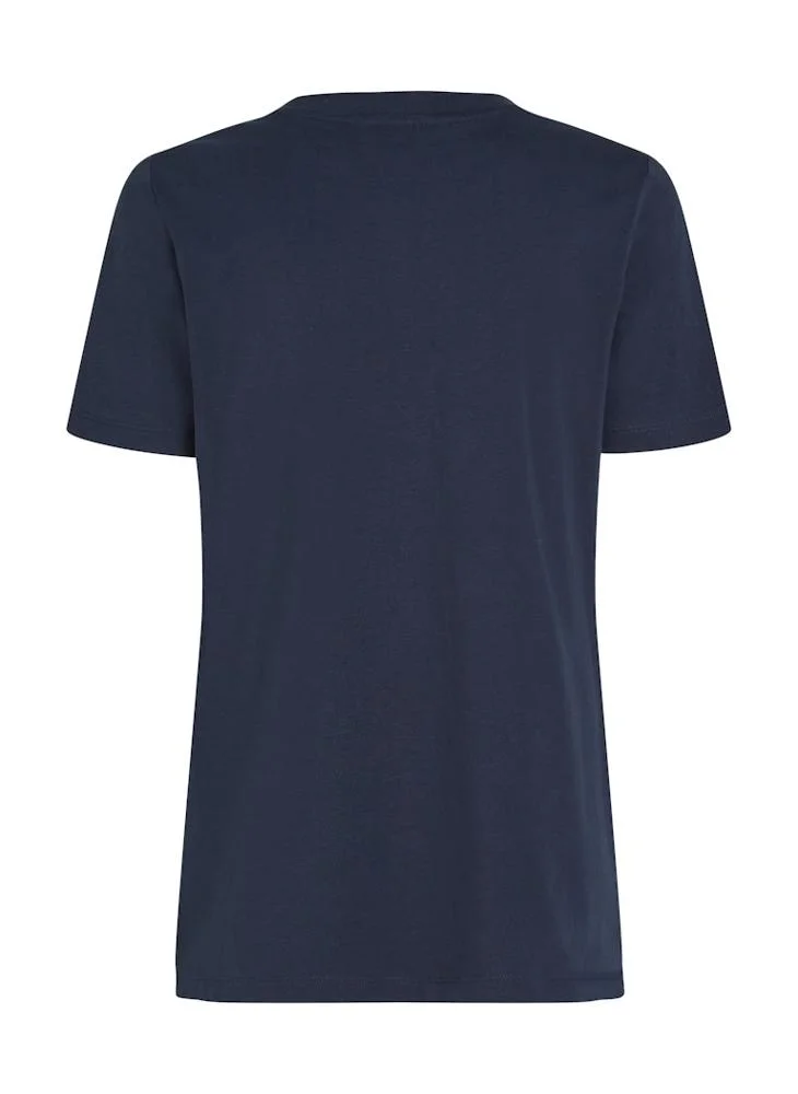 تومي هيلفيغر Crew Neck Graphic T-Shirt