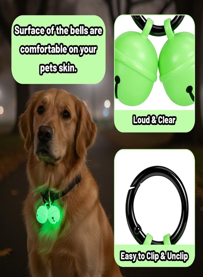 CZFSWT Dog Bell, Bell for Dog Collar, Glow in The Dark Cat Collar with Bell Suitable for Tracking Pets and Outdoor Activities At Night - Image 3