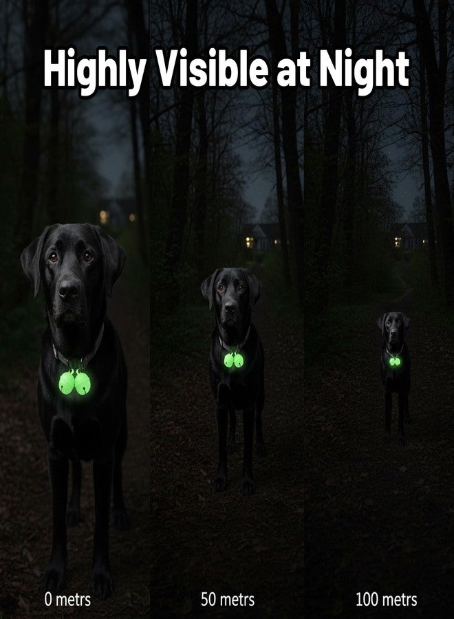 CZFSWT Dog Bell, Bell for Dog Collar, Glow in The Dark Cat Collar with Bell Suitable for Tracking Pets and Outdoor Activities At Night - Image 4