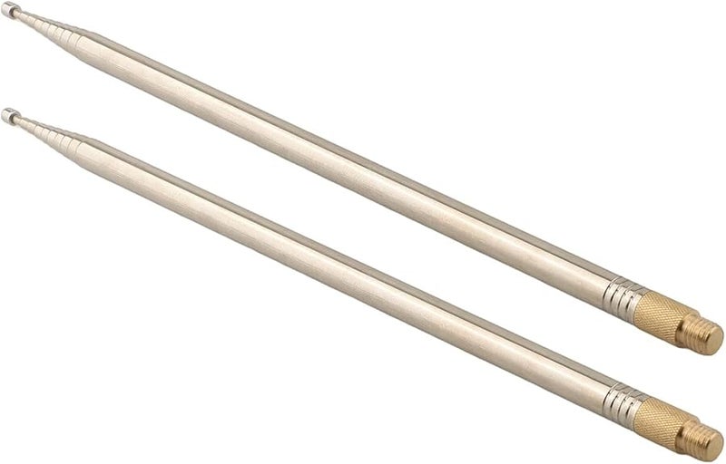 Retractable 2 5M 304 Stainless Steel Whip Antenna For PAC 12 JPC 7 HF Shortwave Radio 2PCS - Image 1