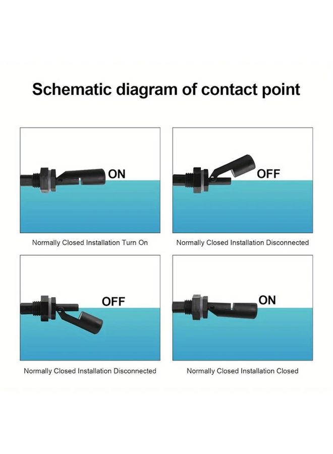 Black Heavy Duty Non Electric Floating Ball Switches 5 Pack With Mounting Hardware For Aquarium Pond Pool - Image 5