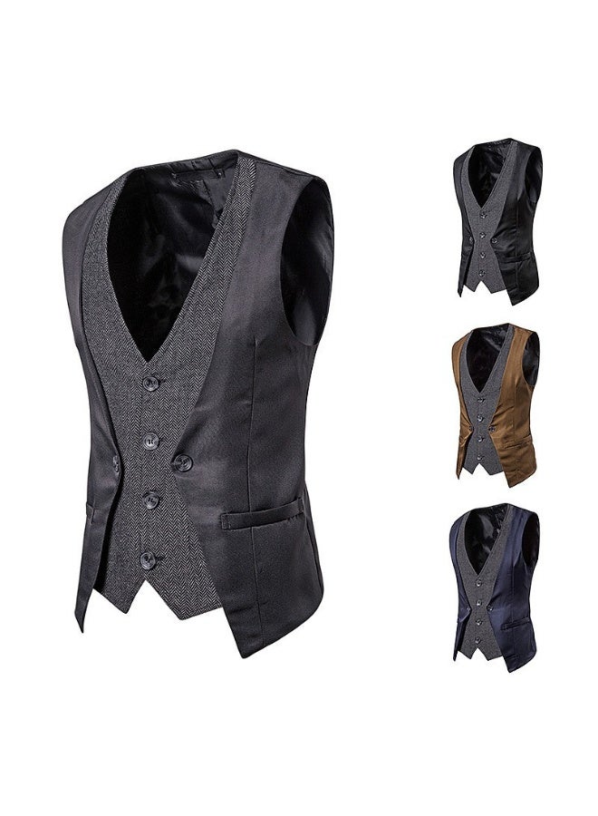 Shougu New Fashionable Casual Men's Suit Vest - Image 1