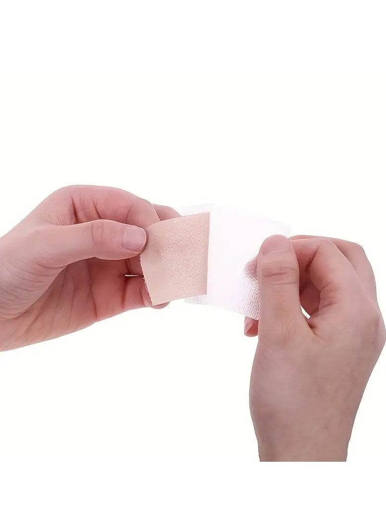 Rozino 1 Roll Scar Invisible tattoo Sticker 4cm*1.5m Silicone Gel Roll Silicone Tape Cover And Fade Scar Light Beige Tone Invisible Sticker Scar Coverage Tattoo Sticker  - Image 2