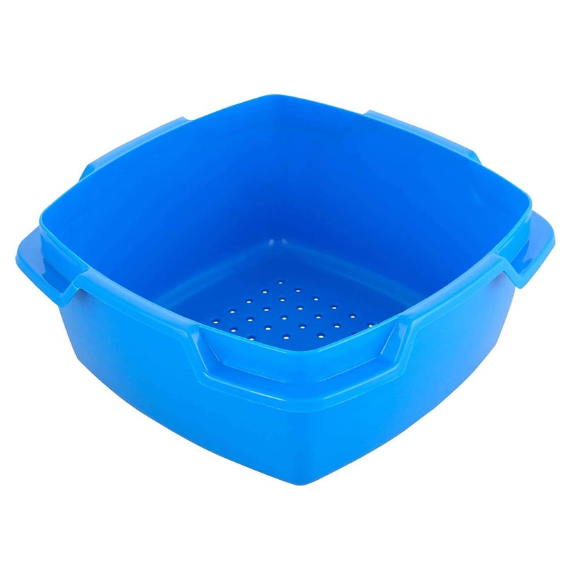 SHOPOBOX صانع إيدلي بلاستيكي من شوبوكس يصنع 8 إيدلي صانع دهوكلا بالميكروويف بخار خضار طباخ أرز آمن في غسالة الصحون مجموعة كبيرة كاملة متعددة الألوان - Image 3