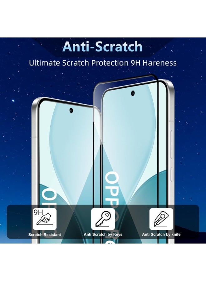 واقي شاشة لهاتف OPPO Reno 14 5G واقي شاشة من الزجاج المقوى بصلابة 9H مقاوم للخدش وبصمات الأصابع لهاتف OPPO Reno 14 5G - Image 2