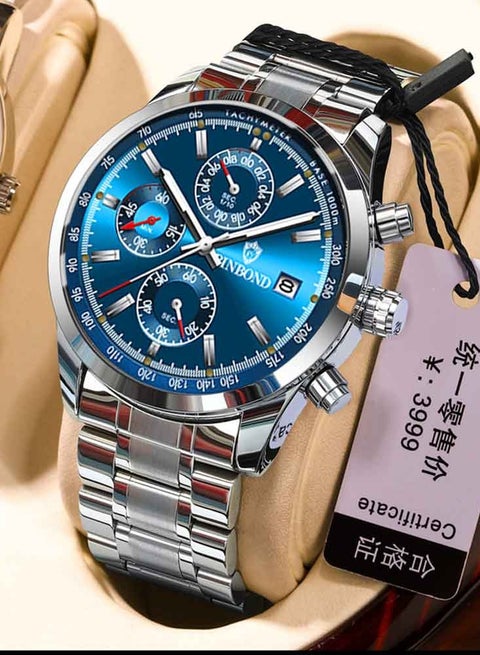 Watch for Men Quartz Watch Automatic Date Wristwatch Waterproof Luminous Sport Business Men Watch